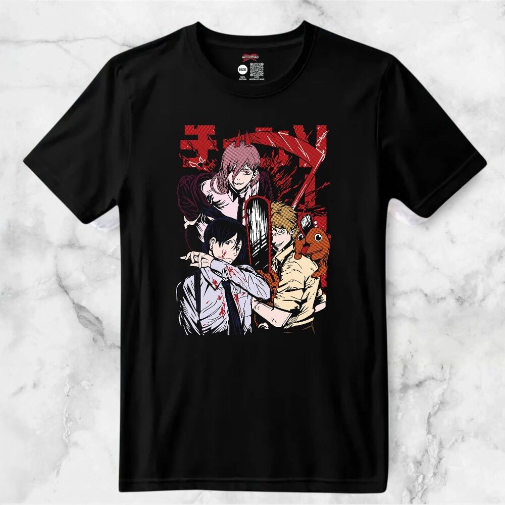 Chainsaw Man Anime Custom T-shirt